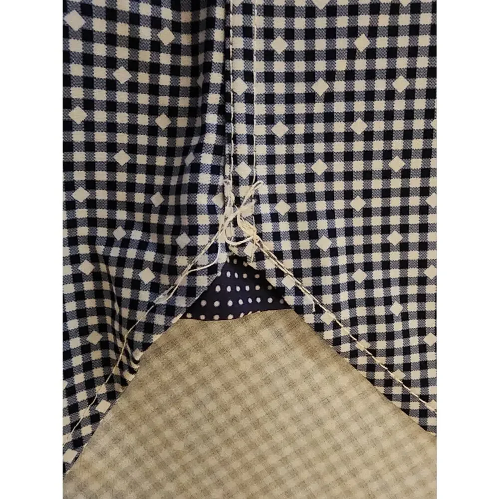WRK Dress LS Shirt Mens 17 4-Way Stretch Blue Check Flip Cuff Fitted Button